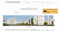 Desktop Screenshot of lucknowairport.com