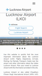 Mobile Screenshot of lucknowairport.com