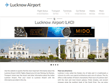 Tablet Screenshot of lucknowairport.com